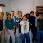 Michael Wright and prisonsers in the Nicosia Central Prison Library